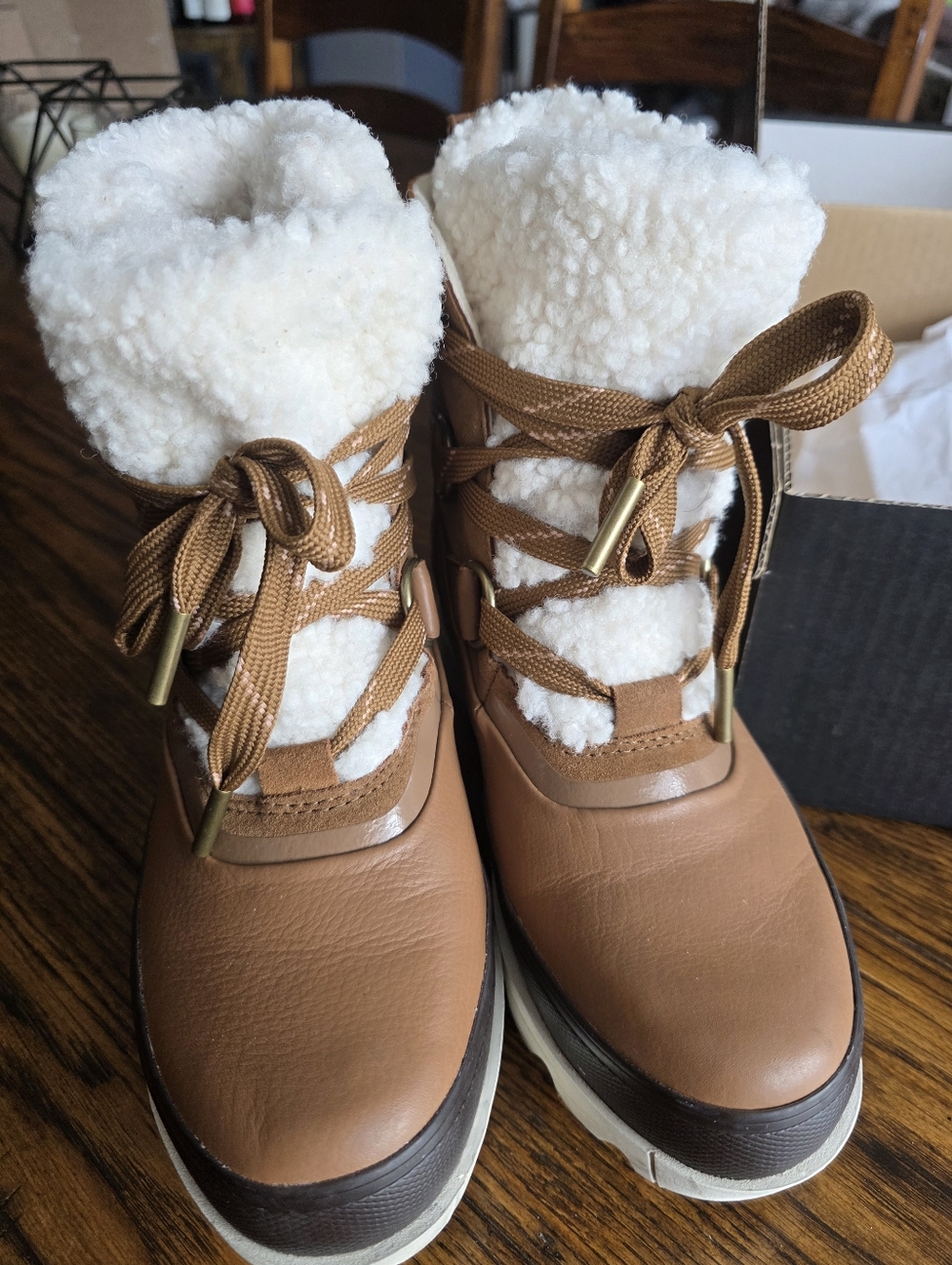 Sorel Joan of Arctic Next Boot (waterproof) Tan Faux-Shearling Winter Boots - Picture 3 of 8